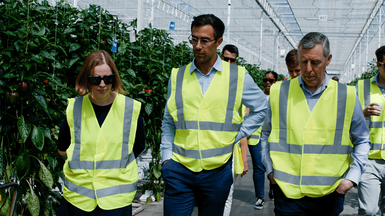 NatWest Cushon CIO Victoria Humble, at the Bury St Edmunds pepper farm.