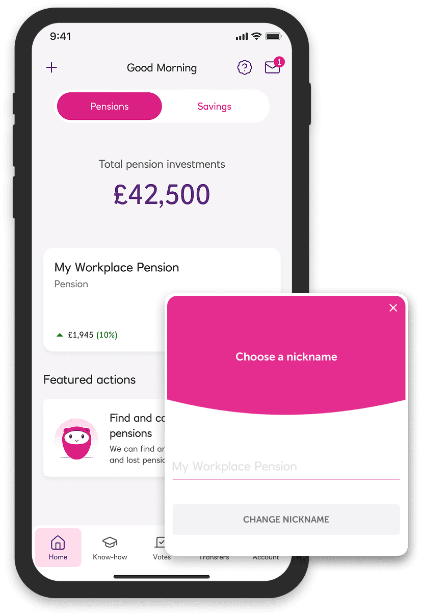 Personal savings pot