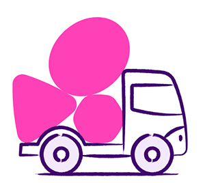 Illustration of a pick up truck